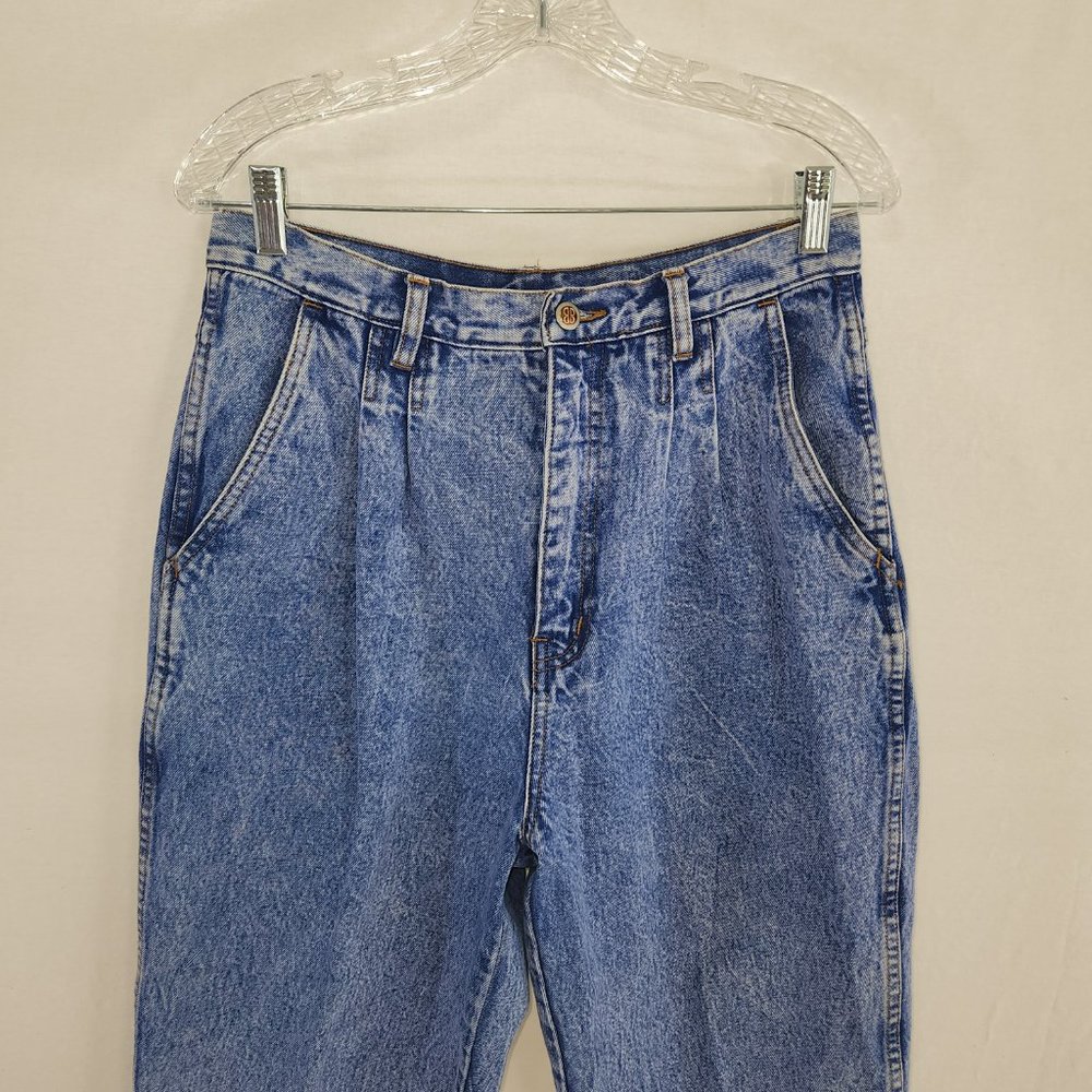 VINTAGE Bill Blass High Rise Relaxed Fit Mom Jeans Size 14 100% Cotton Exc. Cond - Picture 5 of 16